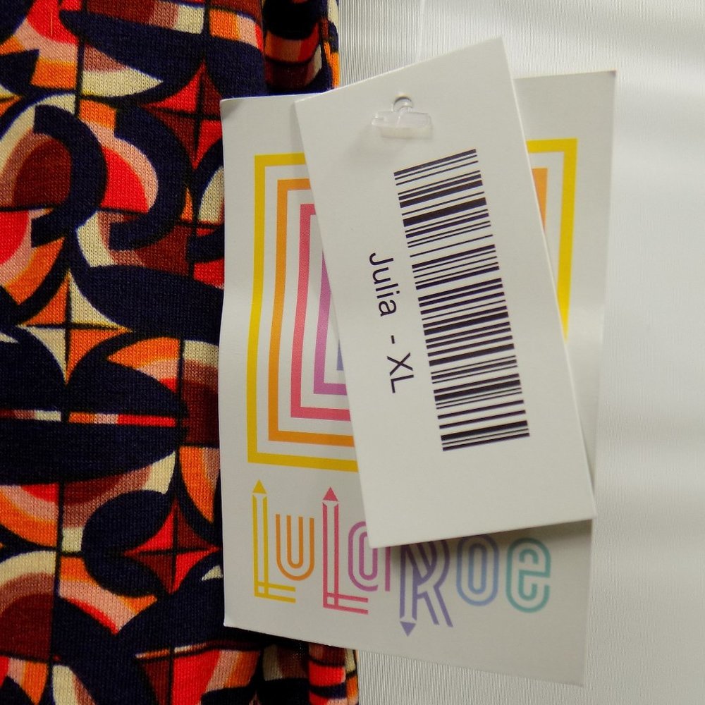LuLaRoe Julia Dress Size XL NWT - Picture 2 of 6